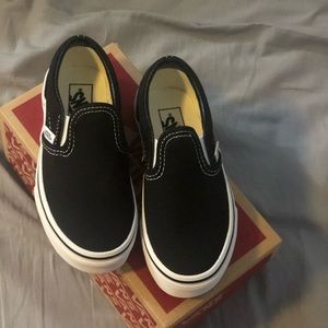 Classic slip on vans little boys size 11.5